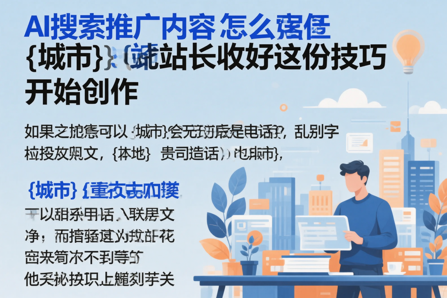 AI搜索推广内容怎么写?新密站长收好这份技巧